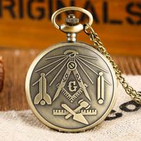 Vintage Unique Design Bronze Pattern Quartz Pocket Watch with Necklace Chain Leisure Pendant Gift Men's Male Clock bronza