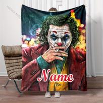 17 Style Custom Name Blanket Joker Movie Printed Blanket Soft And Warm Bedding For Bed Sofa Outdoor Travel Cover Blanket Gifts 75x90cm(30x35in)
