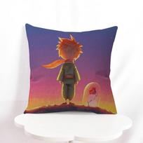 Le P-Petit Prince Office Cushion Pillowcase Car Cushion Cover45X45CM Lumbar Pillowcase Sofa Pillowcover 16x16Inch beige