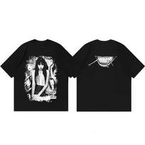 Vintage Tomie Kawakami T Shirt Cotton Printed Cartoon Tomie Junji Ito Tshirt Women Men Oversized Black Summer Top Y2k Streetwear S