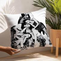 Korea Kpop Band K-KatseyeS Pillow Case Plush Fabric Soft  Pillowcase Double Sided Print Cushion Cover Household Gifts 12x12Inch