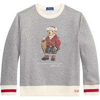 Polo Ralph Lauren Džemperis Su Mažu Meškiuku Spaudiniu Apvalia Kaklo Iškirpte Ilgomis Rankovėmis Vaikams Vaikams Džemperis 323981263-001 M