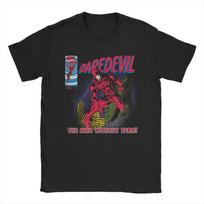 Tikri juokingi „Daredevil Legacy“ komiksų viršelio marškinėliai, vyriški marškinėliai su O formos kaklu, TV serialo trumpomis rankovėmis, „MerchJacket“ S