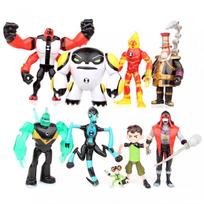 9 vnt. Ben 10 Kineceleran Heatblast LED veiksmo figūrėlės Vaikams Žaislas Dovana Stalo dekoras