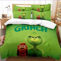 Grinčo žalias plaukų serija Trys dalys 3D skaitmeninis antklodės užvalkalas, šlifavimo rinkinys 135 * 200cm 50 * 80cm * 1 two-piece set