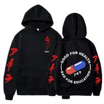Hoodie Japonų Anime Akira Spausdinimo Megztiniai Vyrams Moterims Unisex Madingas Megztinis Per didelis Hoodie ilgomis Rankovėmis Puloveris Paltai S black