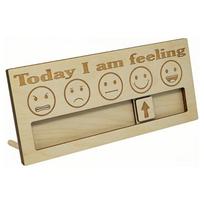 Emocijos, Nuotaika, Barometras, Asmeninės medinės emocijos, Mielos dekoracijos, Kalėdinės ir Helovino dovanos, Geriausios dovanos draugams wood