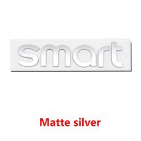 3D ABS SMART Automobilio Priekinės Galvos Gaubto Ženklelis Galinės Uodegos Buferio Bagažinės Lipdukas Ženklelis Smart Logotipui Automobilio Stilius sidabras