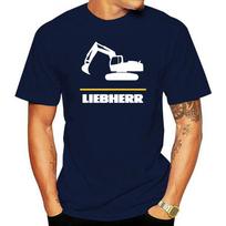 Funny Men t shirt white t-shirt tshirts Black tee New Liebherr Excavator Logo T-Shirt Classic Tops 3384A S