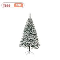Artificial White Flocked Christmas Tree Snow Pine Decoration Tree for Holiday Party Mall Window Display and Home Winter Decor