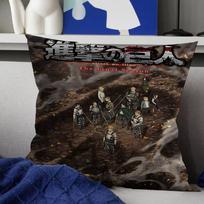 Classic Anime Attack On Titan Pillowcase Toon Gift Cushion Cover Bedroom Home Sofa Chair Seat Decor Pillow Case 12x12Inch