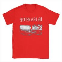 Laisvalaikio Burzum marškinėliai vyrams Apvalus kaklas Medvilniniai marškinėliai Trumpomis rankovėmis Grafiniai drabužiai S