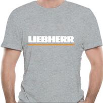 Liebherr Statybinio Transporto Priemonės Kranas Juodi Marškinėliai Unisex S