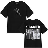 IDOLS Tour 2025 Yungblud Signature Graphic Vintage T-Shirt Men Women Punk Rock T-Shirts Loose Cotton Hip-hop T-shirts Streetwear S