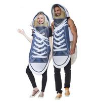 Adult Blue Sneaker Costume Funny Halloween Couples Outfits Canvas Shoes Costumes One  Size mėlyna