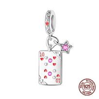 Charm Copper Playing Cards Pendant Spades A Charms Fit Original Bracelet Necklace Beads Diy Jewerlry Accessories