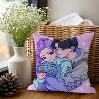 KPop Demonų Medžiotojai Rumi Pagalvės Užvalkalas Sofos Pagalvės Užvalkalas Namų Kambario Dekoras Vaikų Dovana 12x12Inch