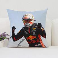45x45cm Pagalvės užvalkalas M-Max Verstappen Gerbėjo Dovana Sofos Pagalvės Užvalkalas Dvipusis Spausdintas Trumpas Pliušas Kėdės Juosmens Pagalvėlė 12x12Inch
