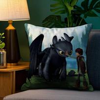 How To T-Train Your D-Dragon Pillow Case Sofa Living Room Bedroom Double-sided Printing Square Cushion Nap Time Pillow Case 12x12Inch