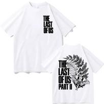 Crew Neck T - Shirt with The Last of Us Part II Moth Creative - Inspired Graphic Featuring Game Art for Fans S
