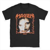 Mayhem Tour Lady Gaga T Shirt Pure Cotton Casual T-Shirts O Neck Pop Music Lover  Tee Shirt Short Sleeve Clothes Plus Size S white
