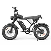 YVY C20 Lite 1000W bekelės elektrinis dviratis 48V15Ah, iki 45km/h, diskiniai stabdžiai, 20×4.0 miesto elektrinis dviratis kelionėms į darbą ir lauko nuotykiams C20Lite: 1000W 48V15Ah juoda