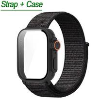 Nailono kilpa + Stiklinis dėklas Huawei Watch Fit 3 apyrankei Sportinė apyrankė Huawei Fit 3 pakeitimui į Ultra2 1 49MM ekrano apsauginis dėklas