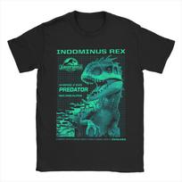 Jurassic World Indominus Rex Žalia Scheminė Marškinėliai Vyrams Juokingi Marškinėliai Apvalia Kaklo Marškinėliai Trumpomis Rankovėmis Drabužiai Didelio Dydžio S