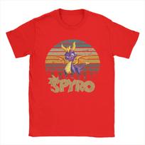 Vintage Spyro the Dragon T-Shirts Men Crewneck Cotton T Shirt  Short Sleeve Tee Shirt 4XL 5XL 6XL Tops S