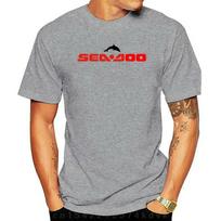 Jetų valčių T-shirt Sea Doo vandens transporto priemonės logotipas S
