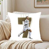 CR7 Cristiano Ronaldo Fall Pillow Case Pattern Printed Pillowcase for Living Room Sofa Cushion Cover & Bedroom Decor 12x12Inch