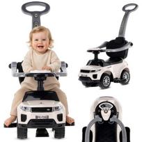 Sun Baby mokomasis triratukas Sport Car su rankena ir apsauga, baltas, nuo 24 m+, apkrova 27 kg, Sun Baby mokomasis triratukas Sport Car su rankena ir apsauga, baltas, nuo 24 m+, apkrova 27 kg