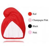 Glov Double-Sided Satin Hair Towel Wrap dvipusis turbanas plaukams - Black