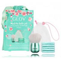 Glov Matcha Latte Set rinkinys moterims (1 vnt. makiažo šepetėlis + 5 vnt. valymo diskeliai + 1 vnt. skalbimo maišelis) - 1 vnt.