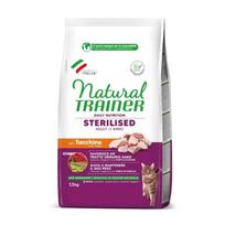 TRAINER NATURAL CAT ADULT STERILISED sausas maistas katėms su kalakutiena - Produkto Svoris 10kg