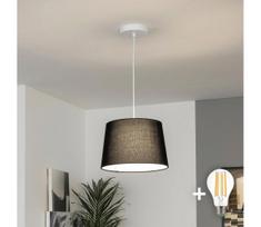 BRILAGI - LED pakabinamas šviestuvas ant laido CERIA 1xE27/40W/230V Ø 30 cm juodas