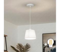 Brilagi - LED pakabinamas šviestuvas ant laido CERIA 1xE27/40W/230V skersmuo 20,5 cm balta