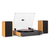 SENOVINIO STILIAUS VINILINIŲ PLOKŠTELIŲ GROTUVAS SU MEDINĖMIS KOLONĖLĖMIS AUDIZIO RP-335BB 102.177