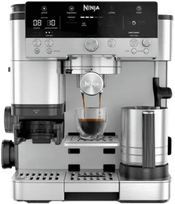 NINJA ES601EU Luxe Premium Portafilter Espresso Machine, Silver/Black