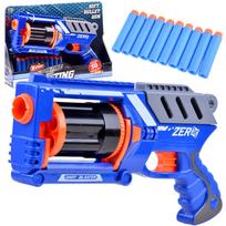 Plastikinis žaislinis pistoletas Blaster su 10 šoviniais