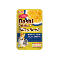 Ciao Dashi Delights šilkinis vištienos ir tuno sultinys katėms, 40 g