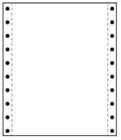 Perforuotas popierius, vienasluoksnis, 15-210-15x12, A4, su kraštine perforacija
