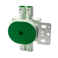 Egant – Instaliacinė dėžutė 60 mm, 4 pajungimai, su montavimo plokštele 1230017
