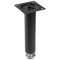 Kojelė metalinė reguliuojama H-150mm Ø30mm juoda