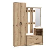 Prieškambario sienelė su veidrodžiu KAVI, Artisan ąžuolas