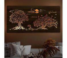 Li-Go 5307/DUB2 - reguliuojama LED sieninė dekoracija LED/24W/230V 120x60 cm ąžuolas