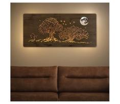 Li-Go 5042/DUB2 - LED sieninė dekoracija LED/24W/230V 110x50 cm ąžuolas/trys ąžuolai