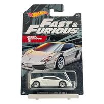 SULANKSTYTA KORTELĖ!!!   Hot Wheels Mainline Fast and Furious Modeliukas Lamborghini Gallardo LP 560-4 White