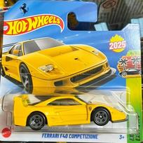 Hot Wheels Mainline Modeliukas Ferrari F40 Competizione Yellow (yra Sandėlyje)