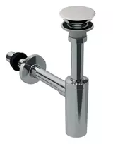 Geberit ONE - Design sifonas su išleidimo anga, chromuotas/baltas 151.019.01.1